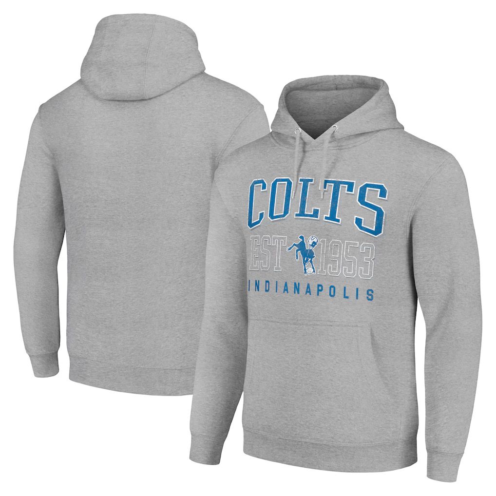 Men 2026 NFL Indianapolis Colts Grey Hoodie hooded style 03